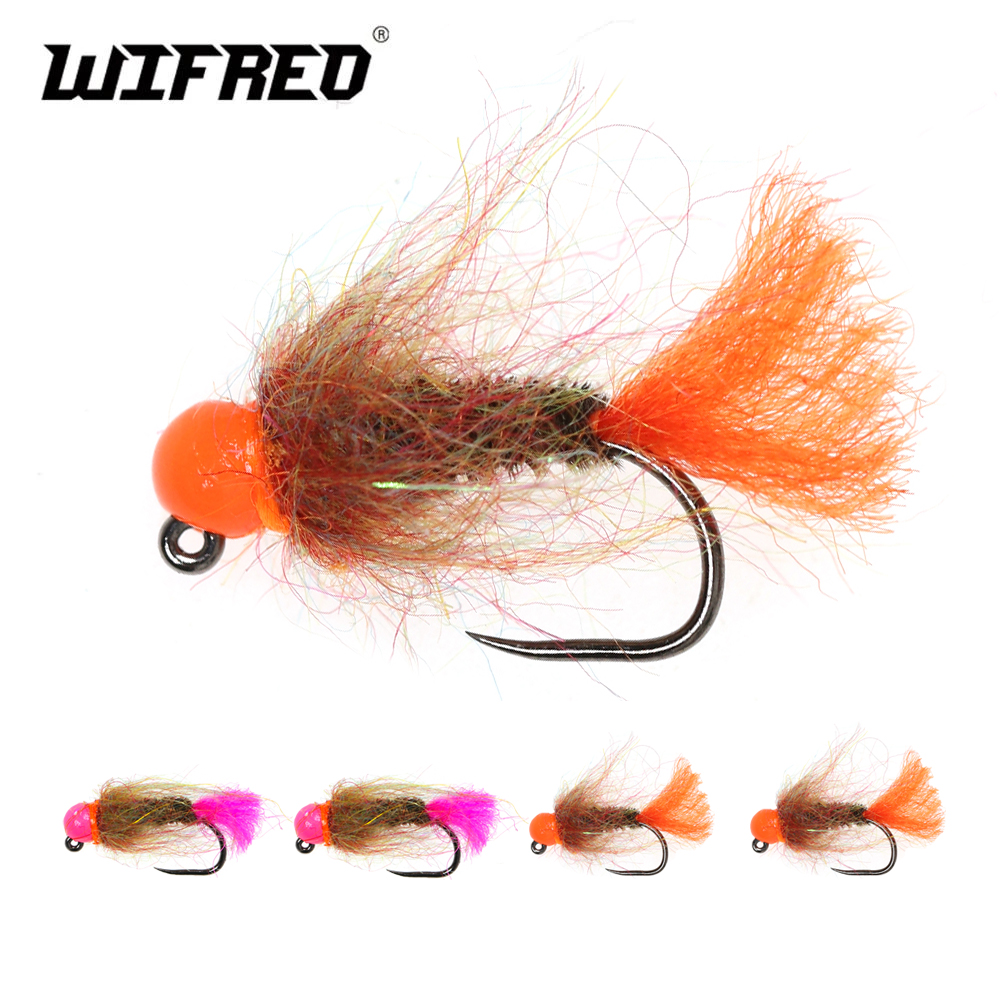 Fishing Hook Barbless - Wifreo 12 adet Tungsten boncuk kafa