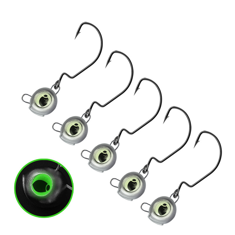 Fishing Hook Weedless - Parlayan Gözlü 10 adet Otsuz Jig