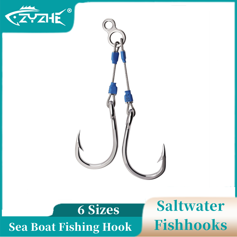Fishing Hook Assortment - ZYZHE Çelik Tel Jig Yardımcı Kancası