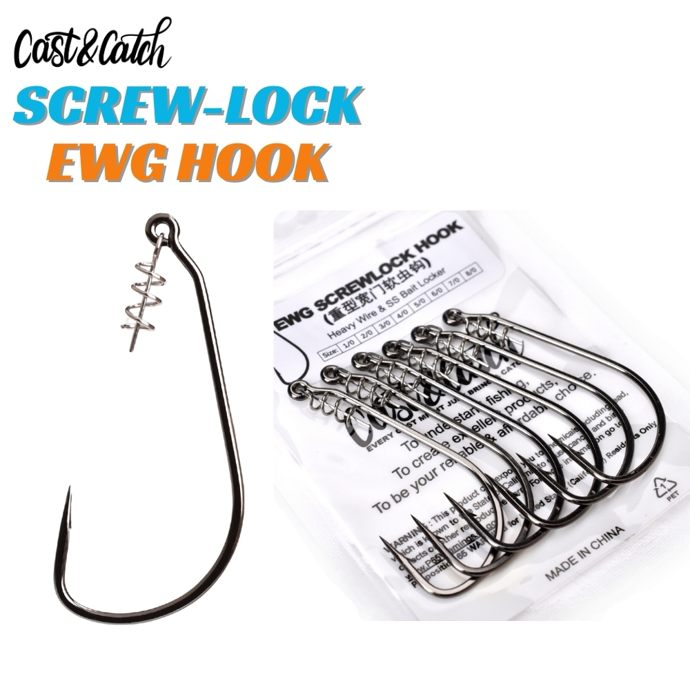 Fishing Hook Weedless - Cast&Catch VİDALI KİLİTLİ Yabani Otsuz EWG