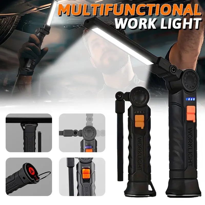 Fishing Hook - Şarj Edilebilir Manyetik Çalışma Işığı El