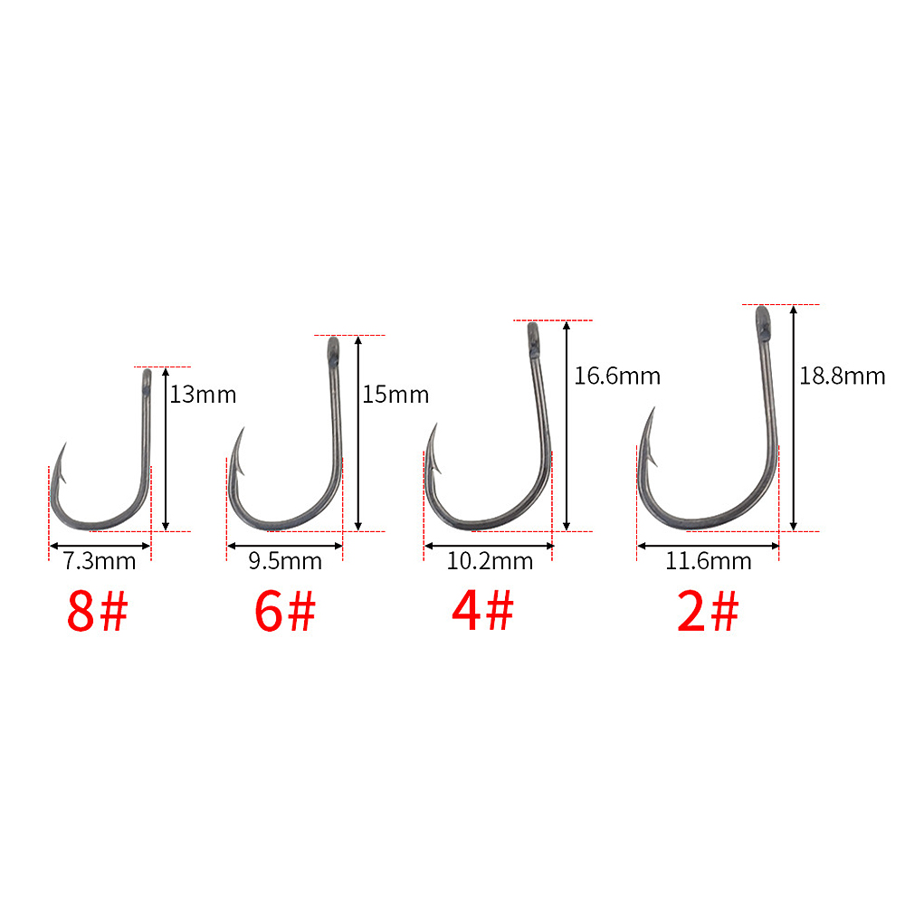Fishing Hook - ABST 50 Adet Dikenli Kaplamalı Sazan