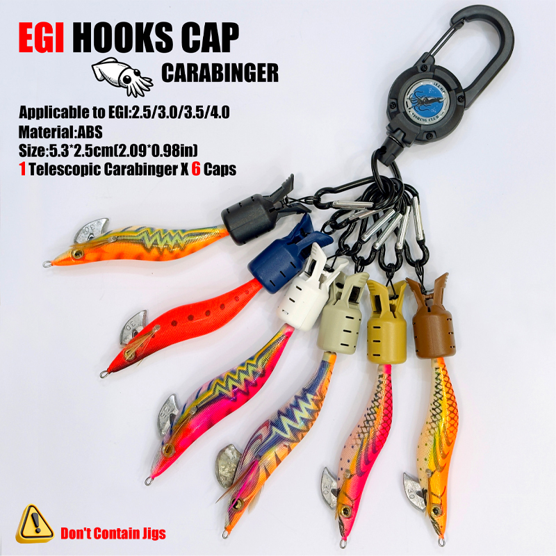 Fishing Hook Jig - Kalamar Jig Kanca Kapakları ve Karabina