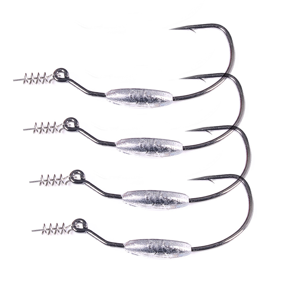 Fishing Hook Offset - Yumuşak Solucan Yemi Texas Rig Bass