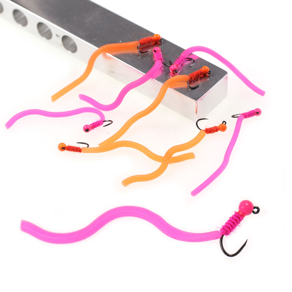 Fishing Hook Barbless - 4 adet # 14 Tungsten Boncuklu