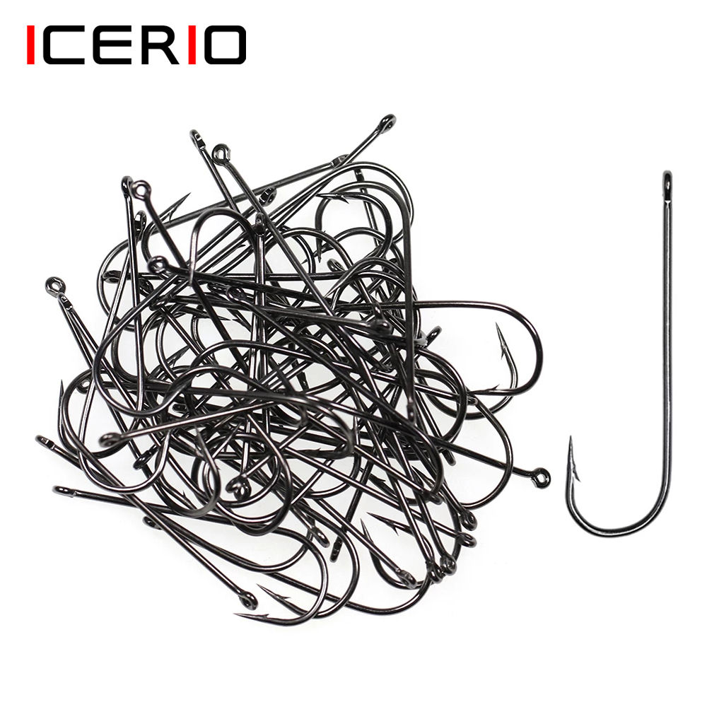 Fishing Hook Barbless - ICERIO 100 Adet 16 # -