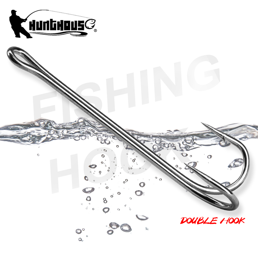 Fishing Hook Weedless - HuntHouse Çift Balıkçılık Kancası Yumuşak Yem