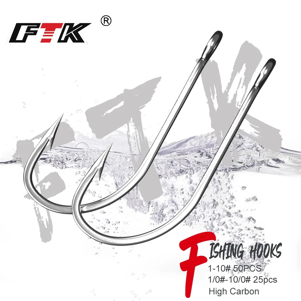 Fishing Hook Offset - FTK Balıkçılık Kancaları 1-10 # 50
