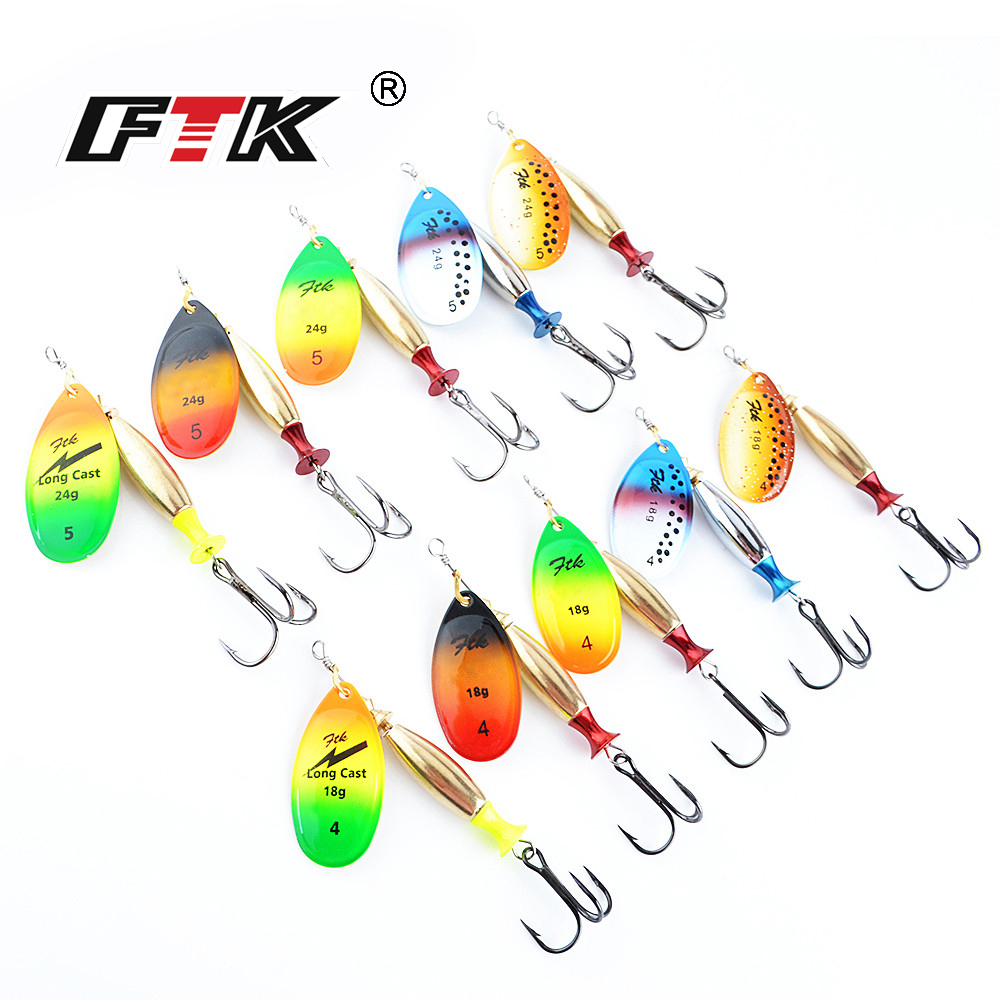 FTK 18g 24g Spinner Yem Sert K - Fishing Hook Treble incelemesi ve fiyatı