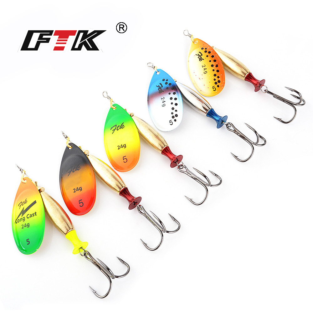 FTK 18g 24g Spinner Yem Sert K - Fishing Hook Treble incelemesi ve fiyatı