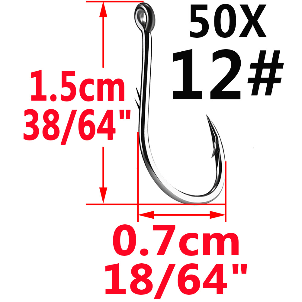 50 adet Iseama daire sazan göz - Fishing Hook Circle incelemesi ve fiyatı