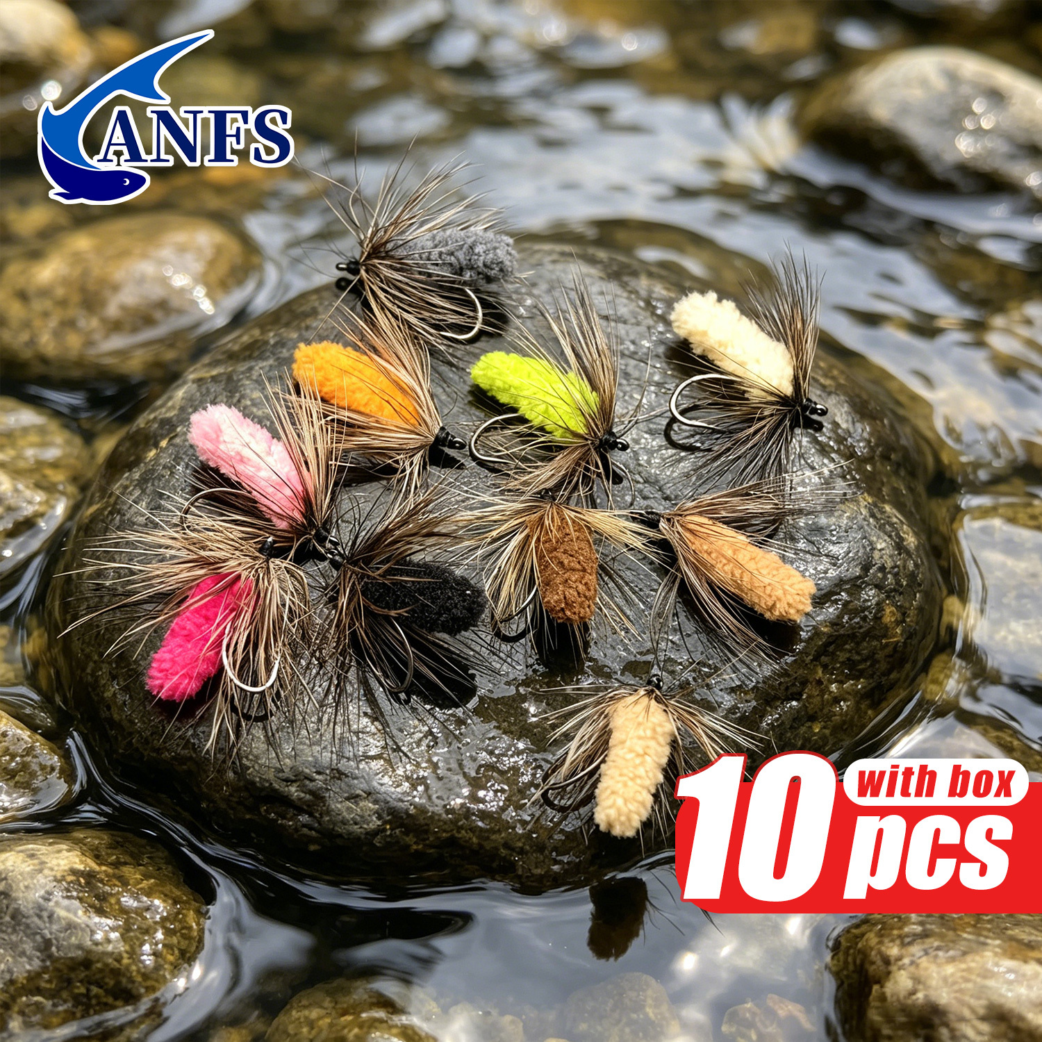 ANFS 10 adet Mop Fly Karışık R - Fishing Hook Assortment incelemesi ve fiyatı