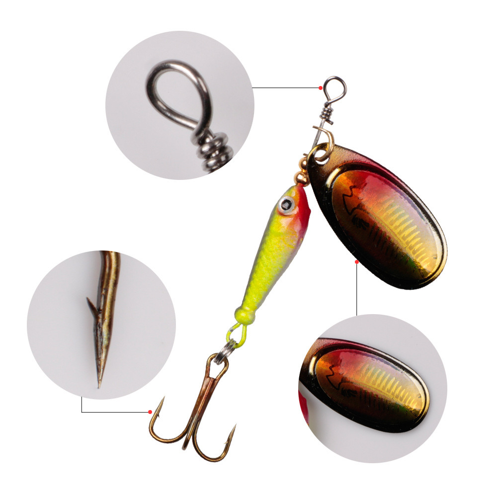 10 adet/takım Spinner Lures 9. - Fishing Hook Treble incelemesi ve fiyatı