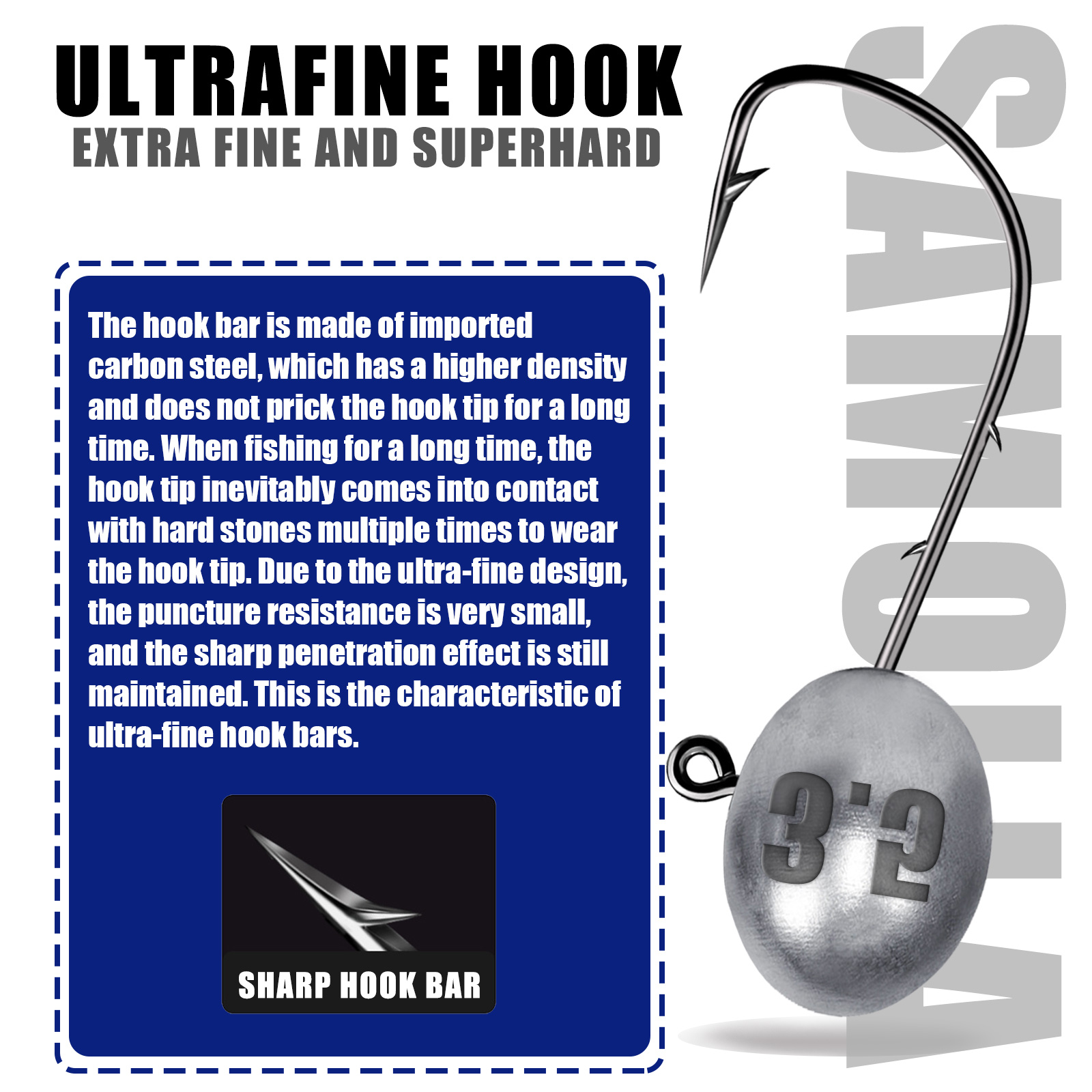 Jig Head kanca 1X Rockfish Aji - Fishing Hook Offset incelemesi ve fiyatı