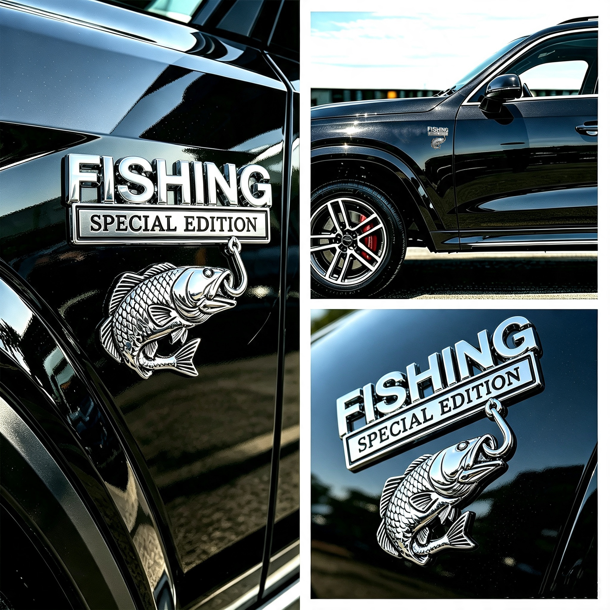 3D Metal Araba Amblemi Etiket  - Fishing Hook incelemesi ve fiyatı
