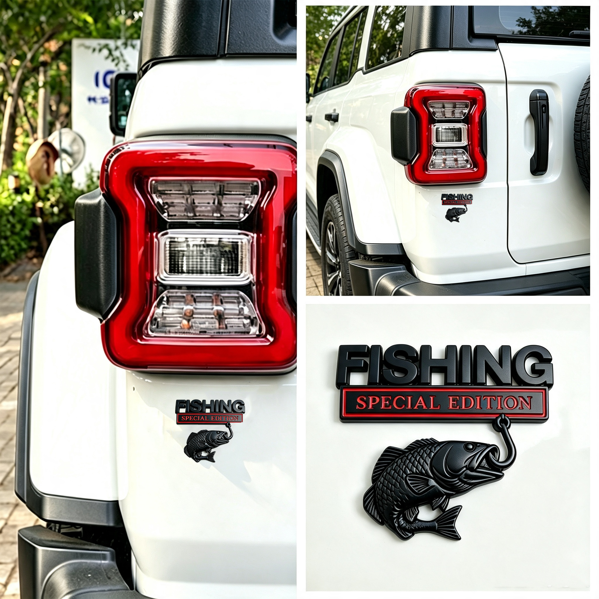 3D Metal Araba Amblemi Etiket  - Fishing Hook incelemesi ve fiyatı