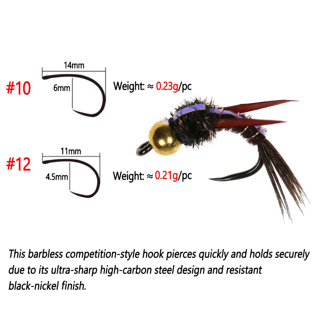 Bimoo 8 adet Pirinç Boncuk Kaf - Fishing Hook Barbless incelemesi ve fiyatı