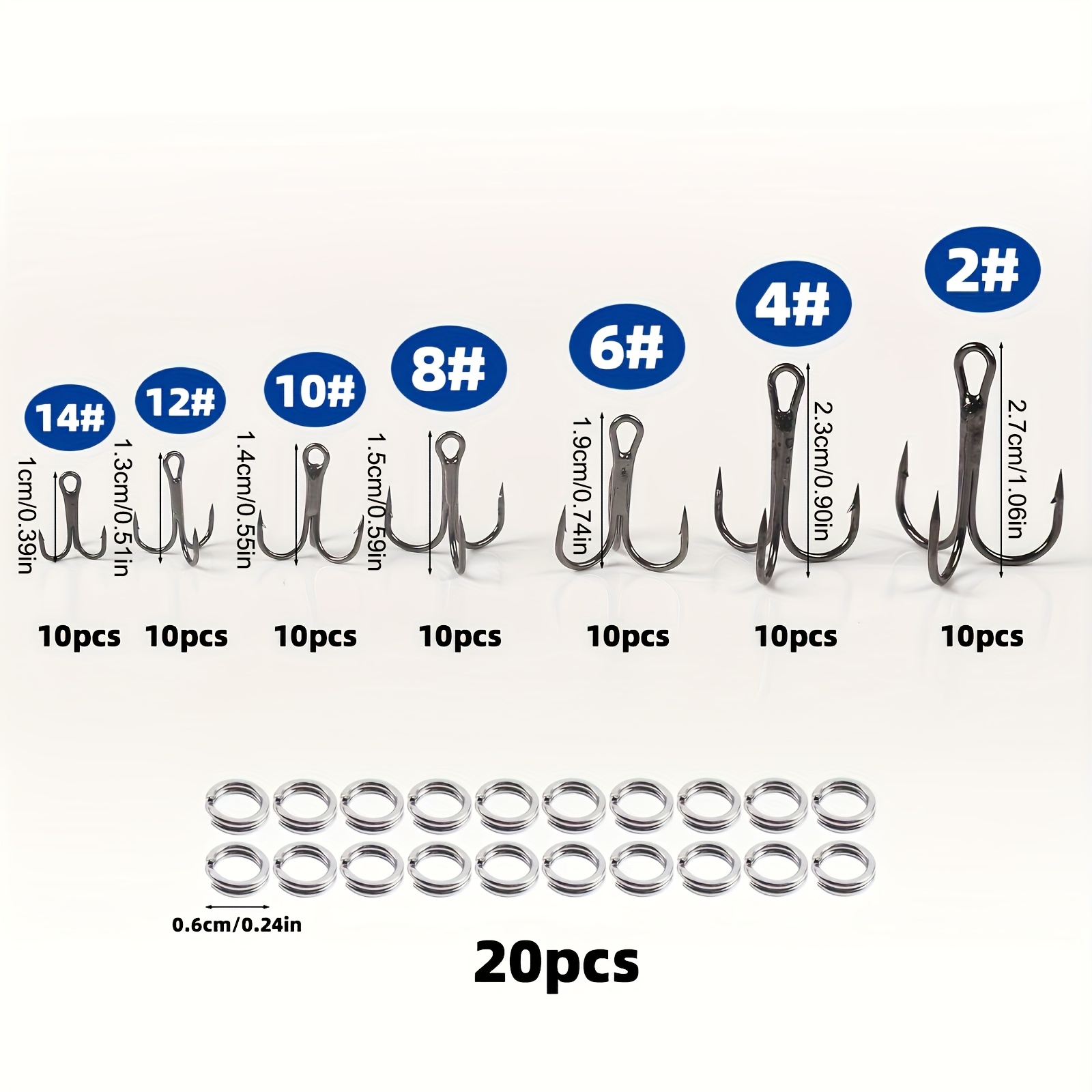 90 adet/takım Bölünmüş halkalı - Fishing Hook Circle incelemesi ve fiyatı