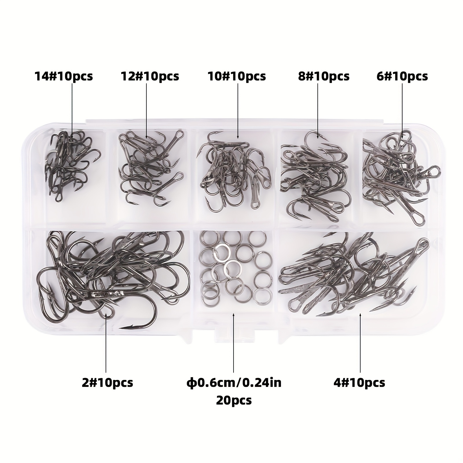 90 adet/takım Bölünmüş halkalı - Fishing Hook Circle incelemesi ve fiyatı